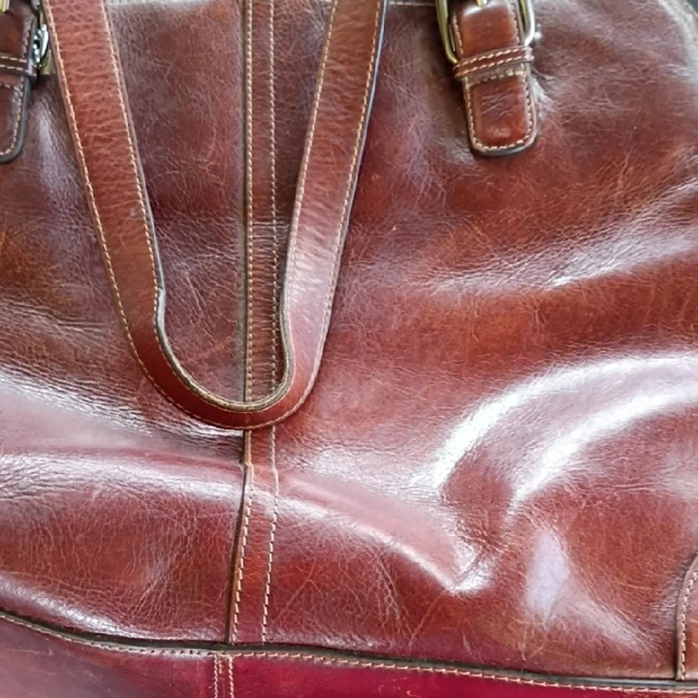 Fossil Elegant Brown Leather Men's Bag